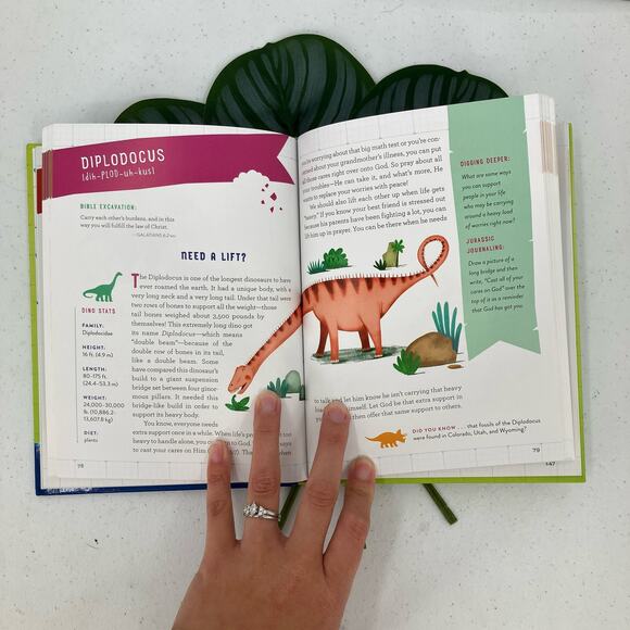 Dinosaur Devotion Michelle Medlock Adams Religion Christian Youth Hardcover Book - Picture 7 of 9